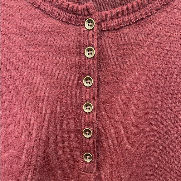 Abercrombie & Fitch Burgundy Long Sleeve Top - Picture 4 of 4